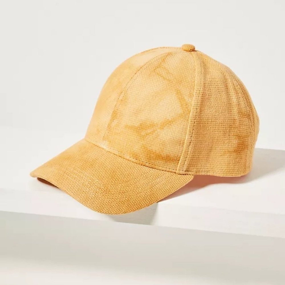 Anthropologie Yellow Tie-Dye Baseball Cap Dad Hat